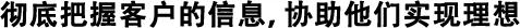 徹底したお客様情報(bào)収集による理想の追求。